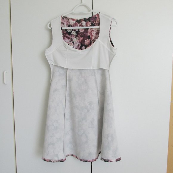 Asos Roses Floral Fit and Flare Skater Tennis Dress Size 10 - Picture 8 of 9
